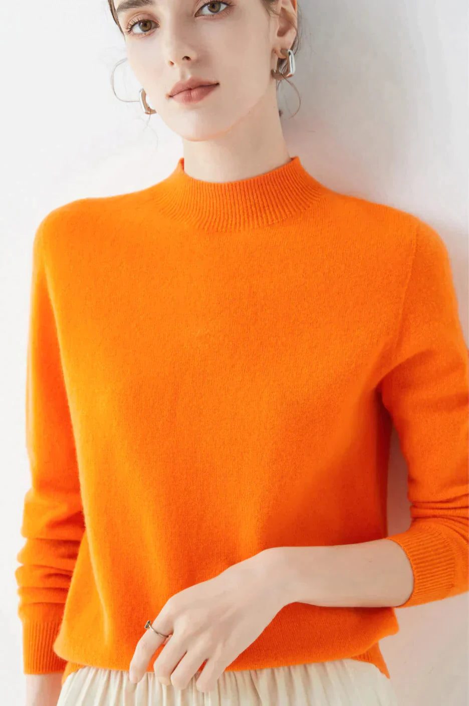Margot | Cashmere Sweater with Crew Neck for Women