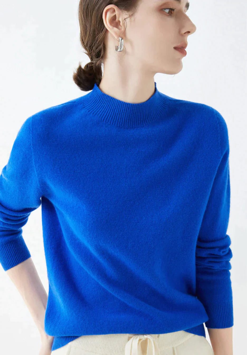 Margot | Cashmere Sweater with Crew Neck for Women