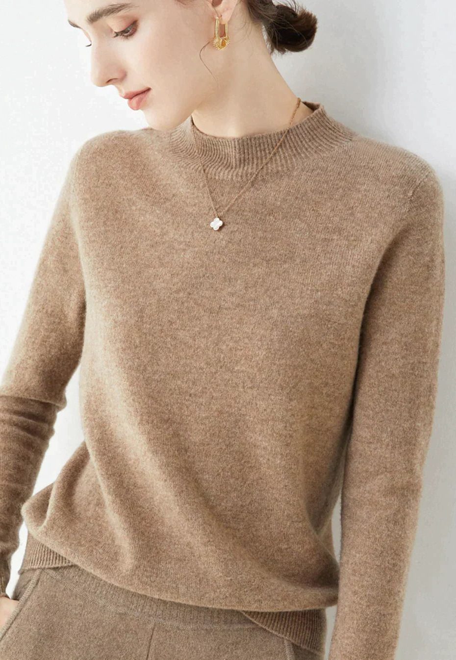 Margot | Cashmere Sweater with Crew Neck for Women