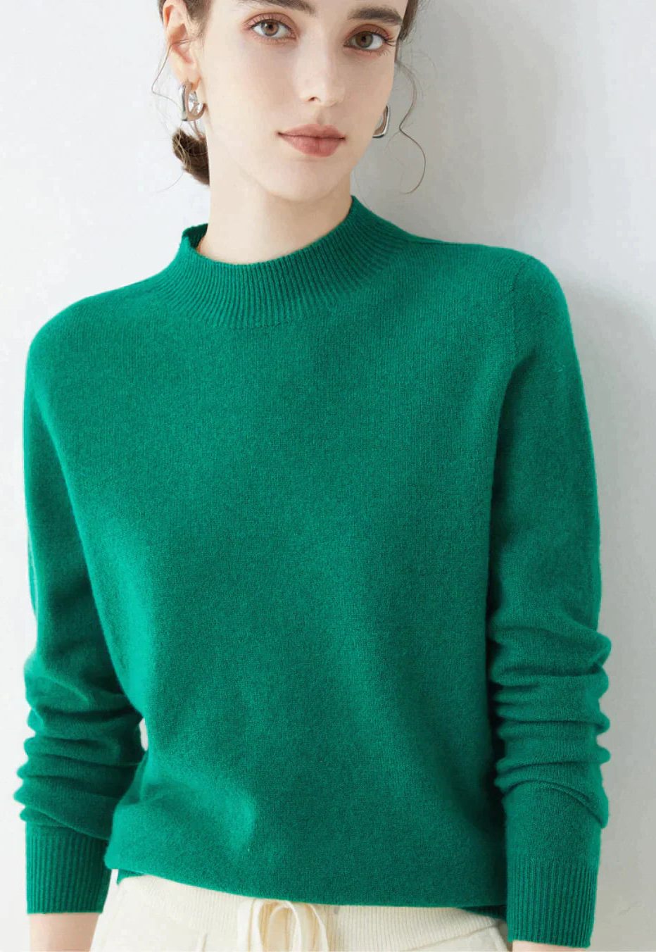 Margot | Cashmere Sweater with Crew Neck for Women