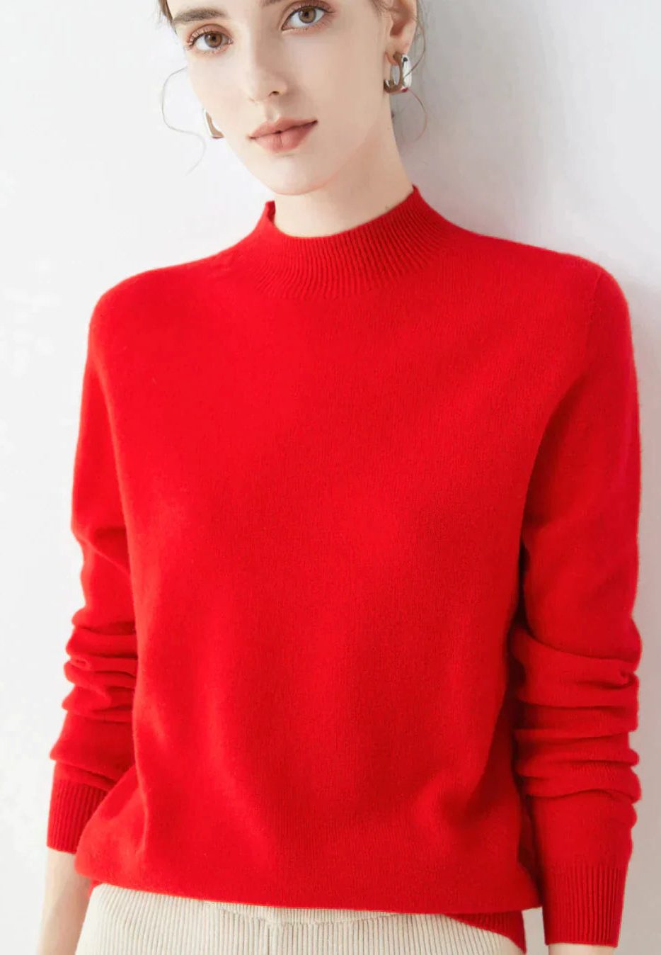 Margot | Cashmere Sweater with Crew Neck for Women