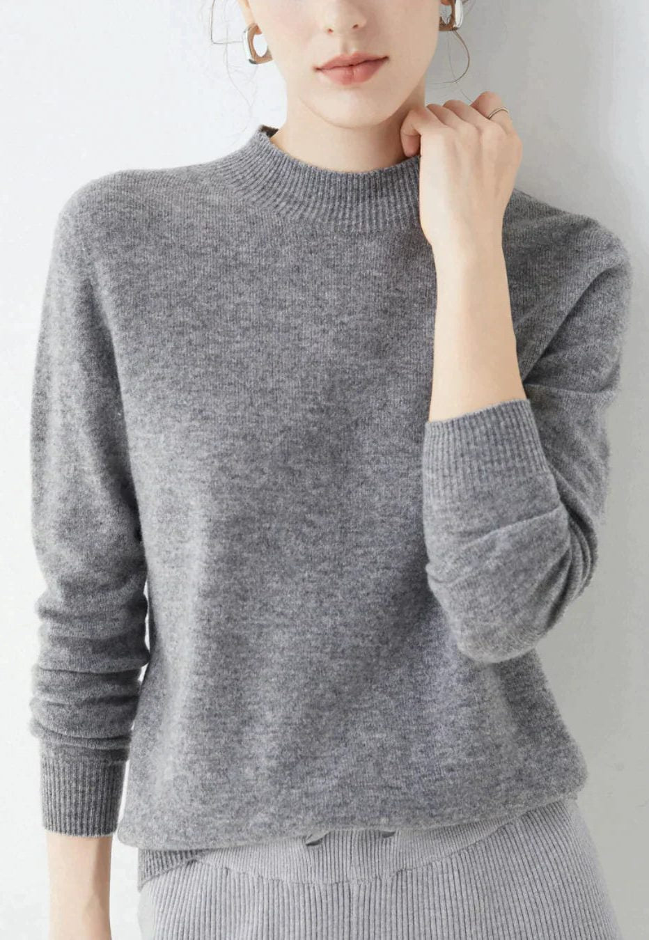Margot | Cashmere Sweater with Crew Neck for Women