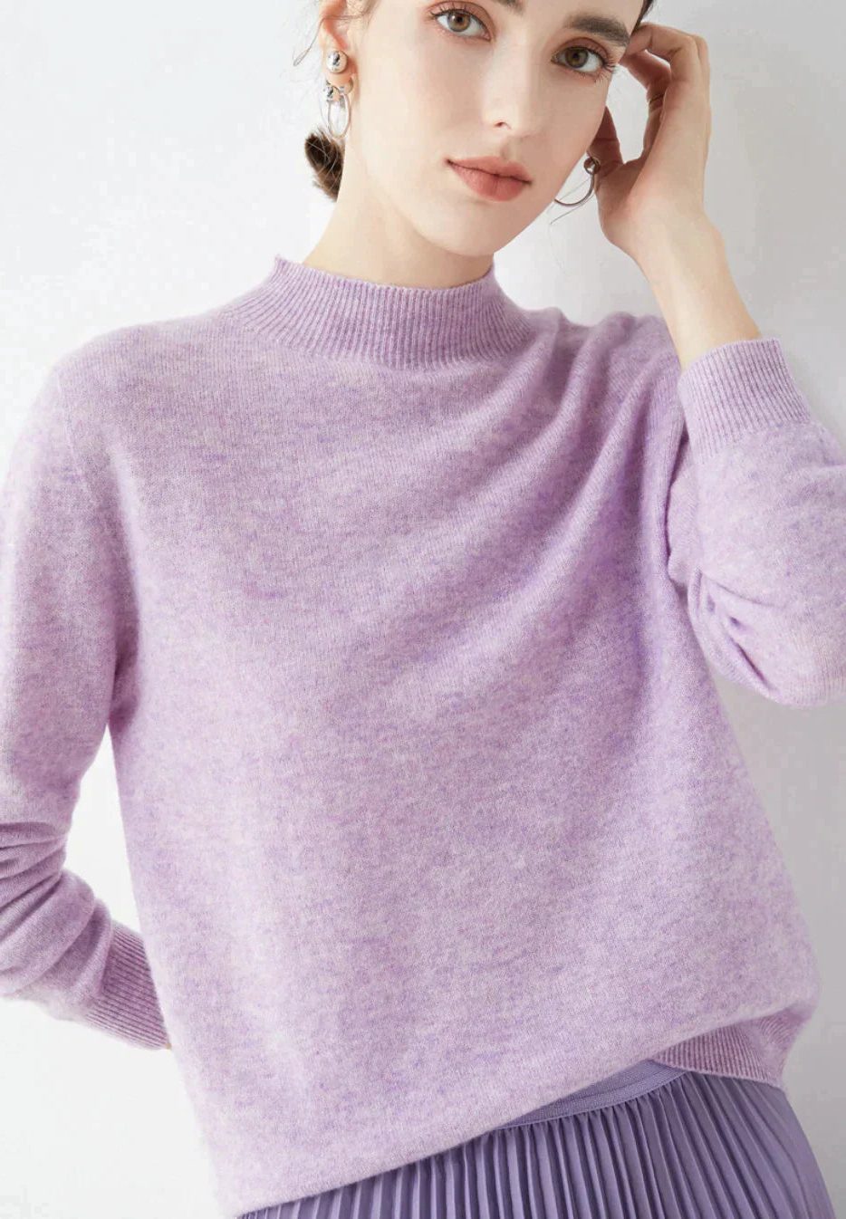 Margot | Cashmere Sweater with Crew Neck for Women