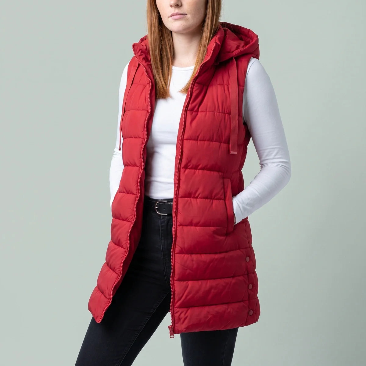 Marisa Longline Hooded Puffer Vest