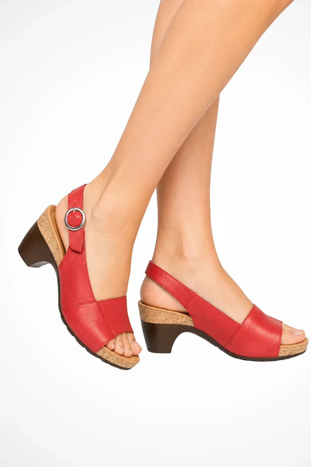 Martha | Women's Orthopedic Block Heel Slingback Sandals with Ankle Strap