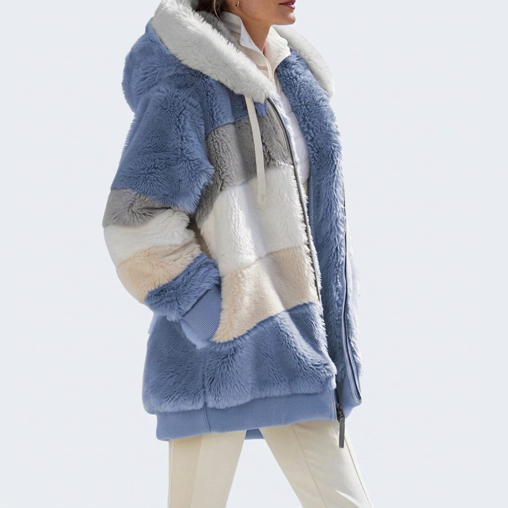 Marthe | Winter Puffer Jacket with Faux Fur Collar for Women