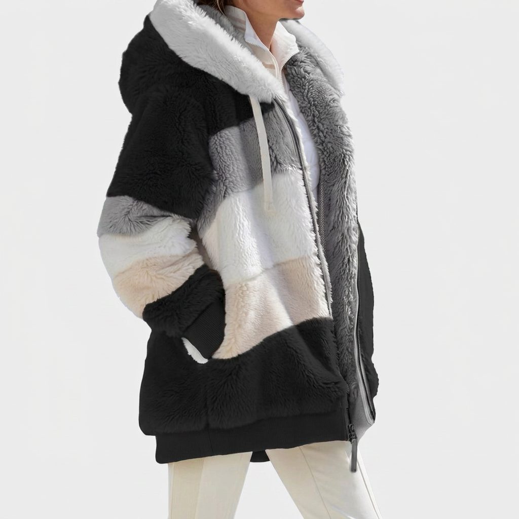 Marthe | Winter Puffer Jacket with Faux Fur Collar for Women