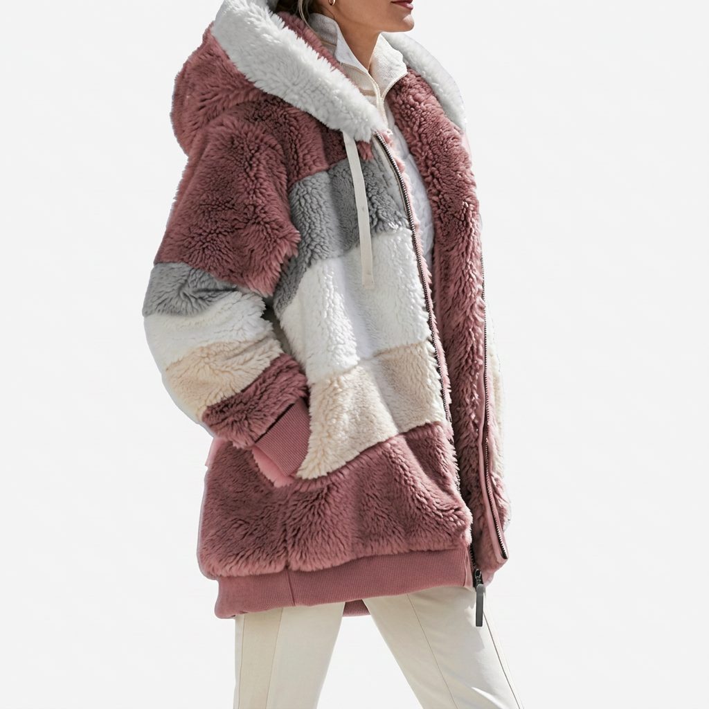 Marthe | Winter Puffer Jacket with Faux Fur Collar for Women