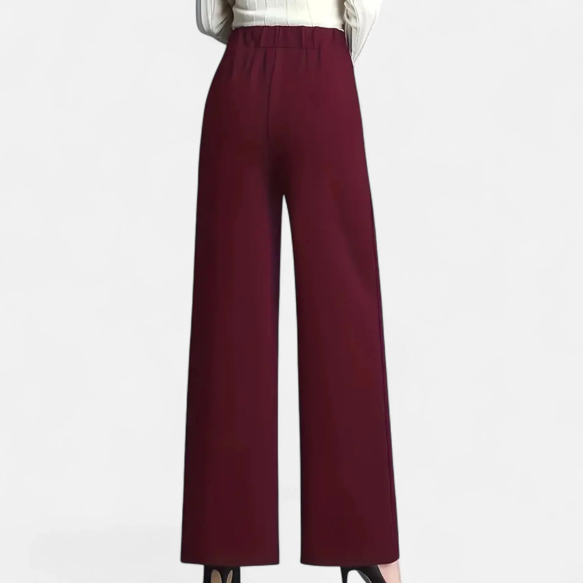 Maureen | Women's High Waisted Wide Leg Trouser with Side Pockets