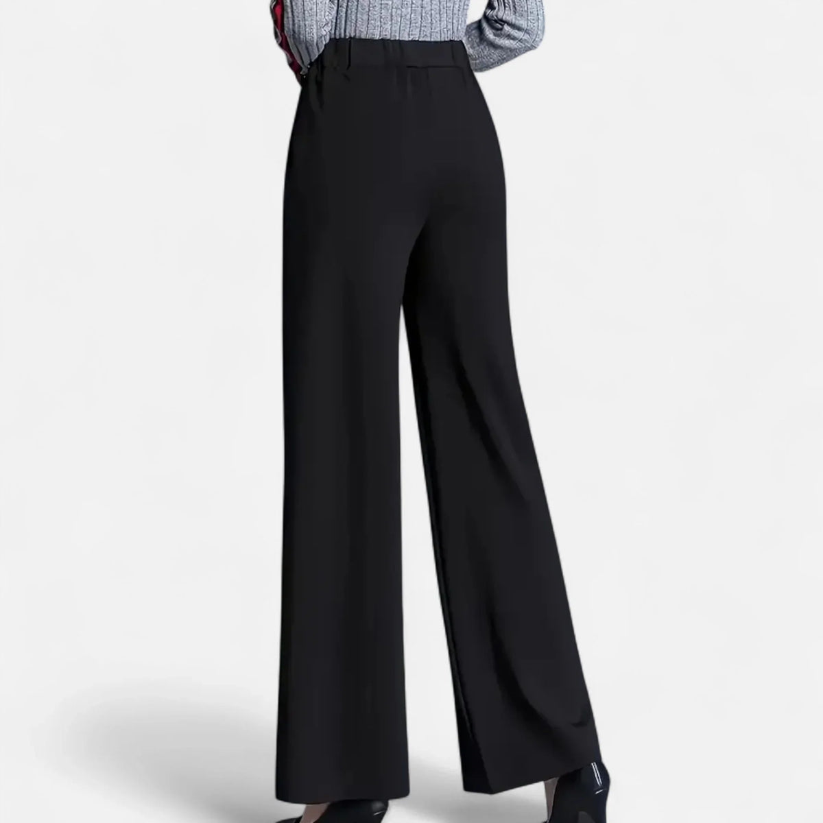 Maureen | Women's High Waisted Wide Leg Trouser with Side Pockets