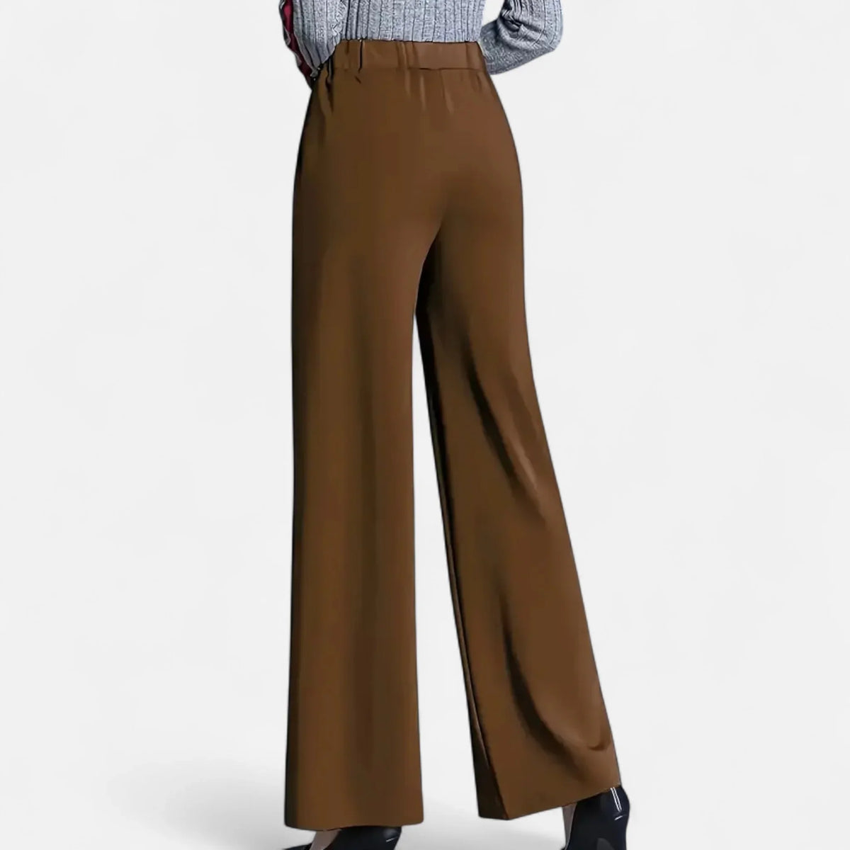 Maureen | Women's High Waisted Wide Leg Trouser with Side Pockets