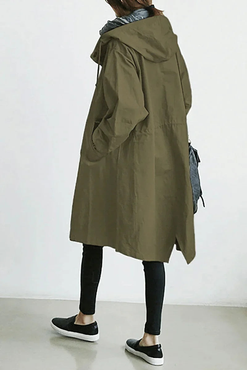 Maureen | Women's Waterproof Hooded Windbreaker Jacket with Drawstring Waist