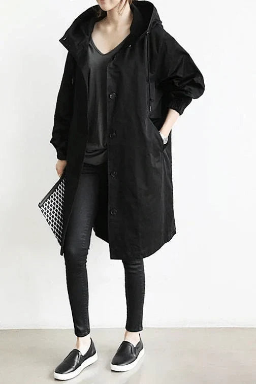 Maureen | Women's Waterproof Hooded Windbreaker Jacket with Drawstring Waist