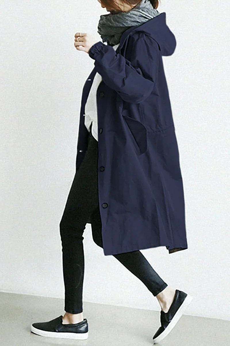 Maureen | Women's Waterproof Hooded Windbreaker Jacket with Drawstring Waist