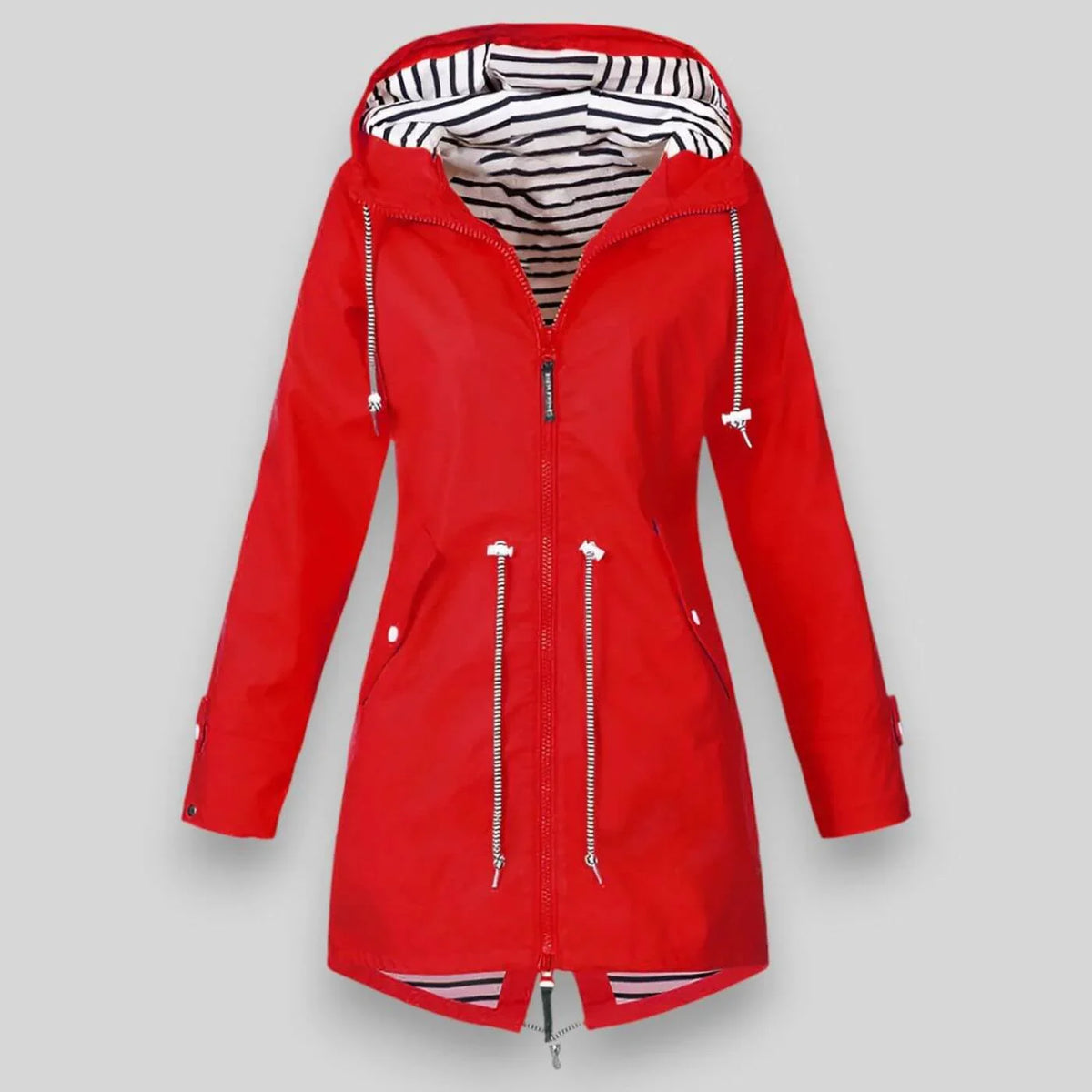 Megan | Women's Waterproof Hooded Parka Jacket with Drawstring Waist