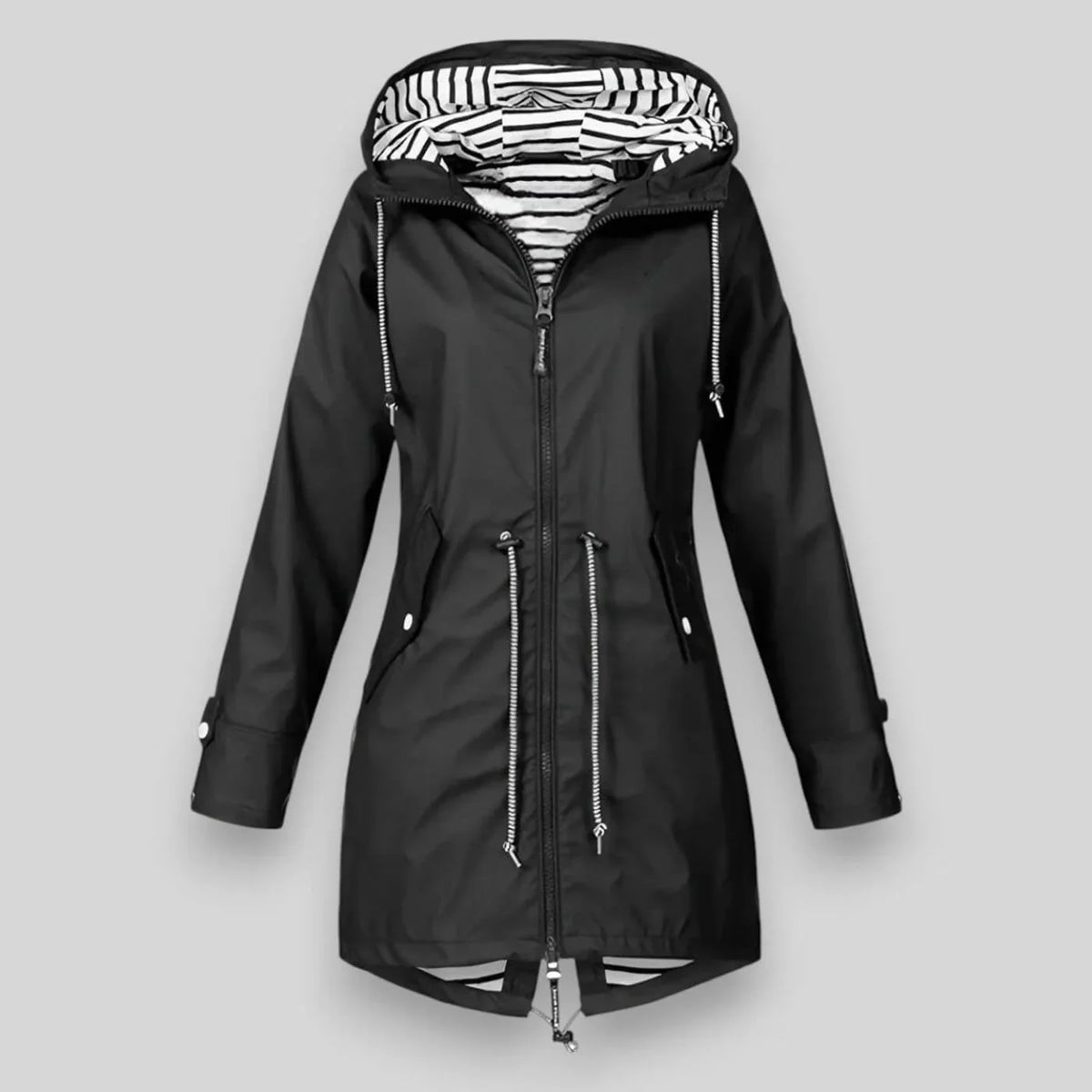 Megan | Women's Waterproof Hooded Parka Jacket with Drawstring Waist