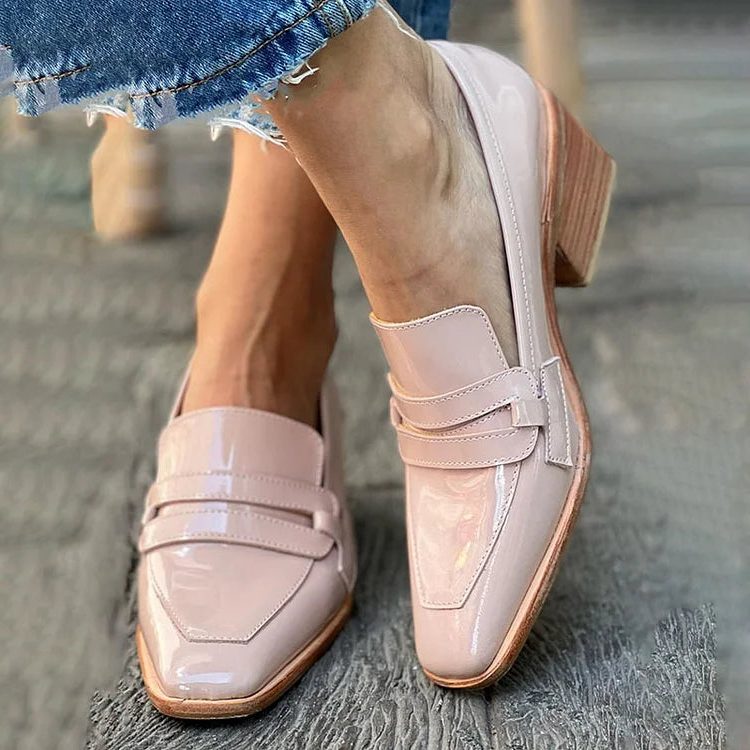 Melora | Patent Leather Chunky Loafers for Women