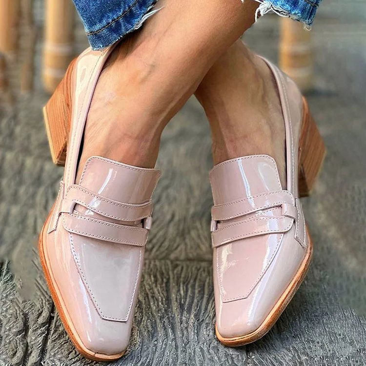 Melora | Patent Leather Chunky Loafers for Women