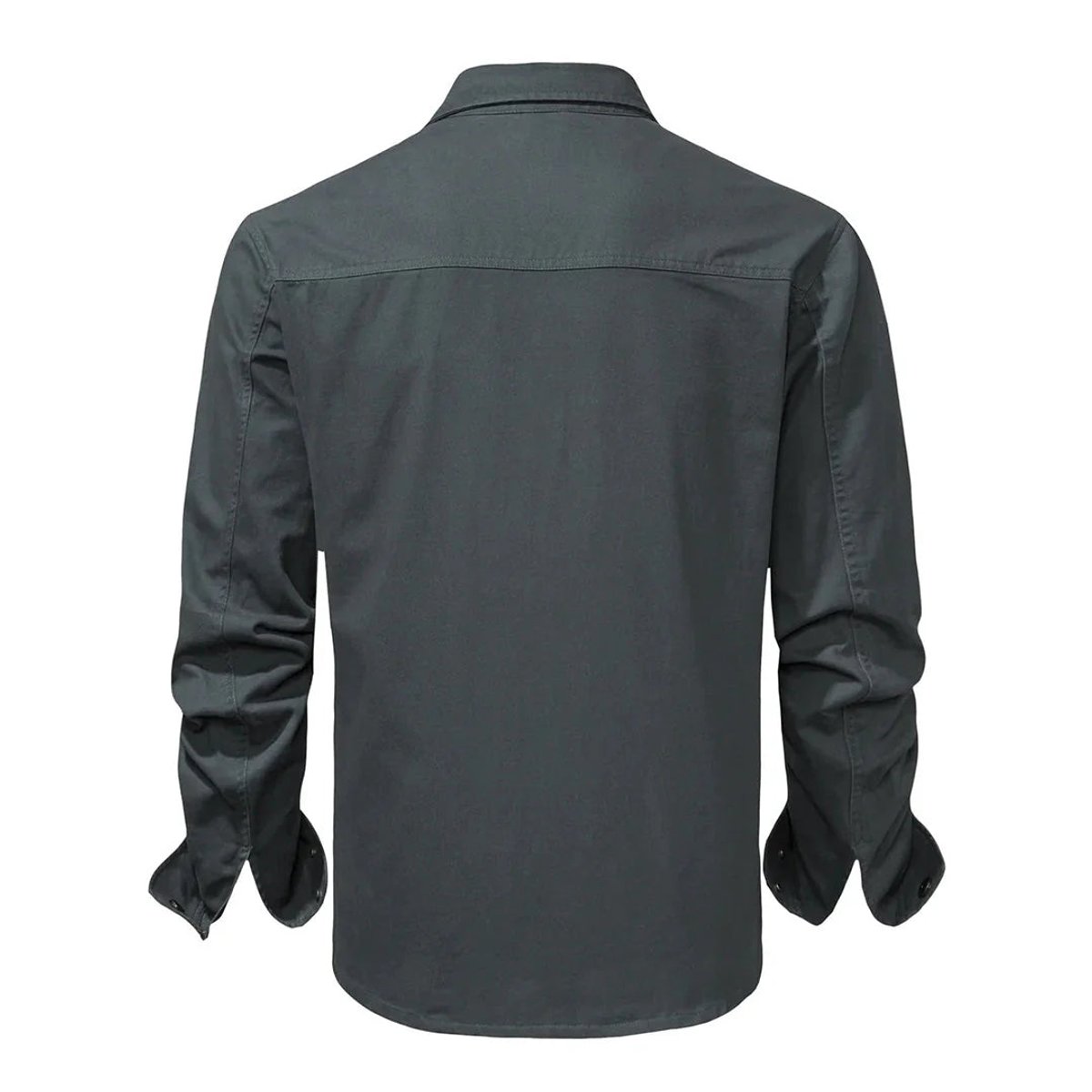 Men's Corduroy-Trim Snap-Button Shirt Jacket