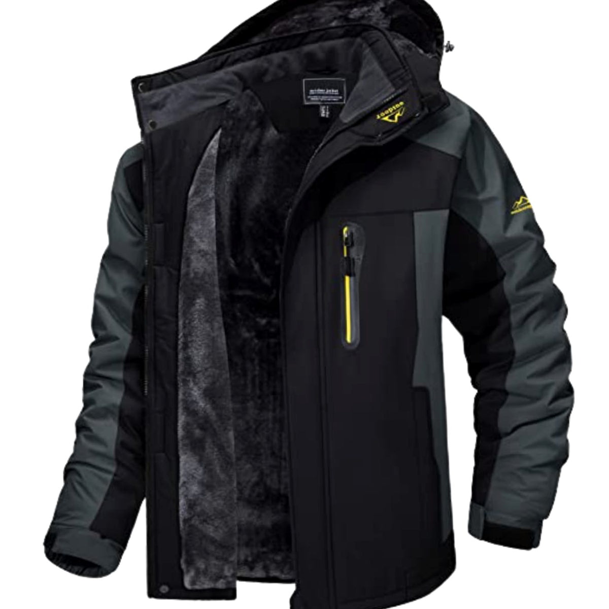 Men's Fleece-Lined Hooded Winter Jackets
