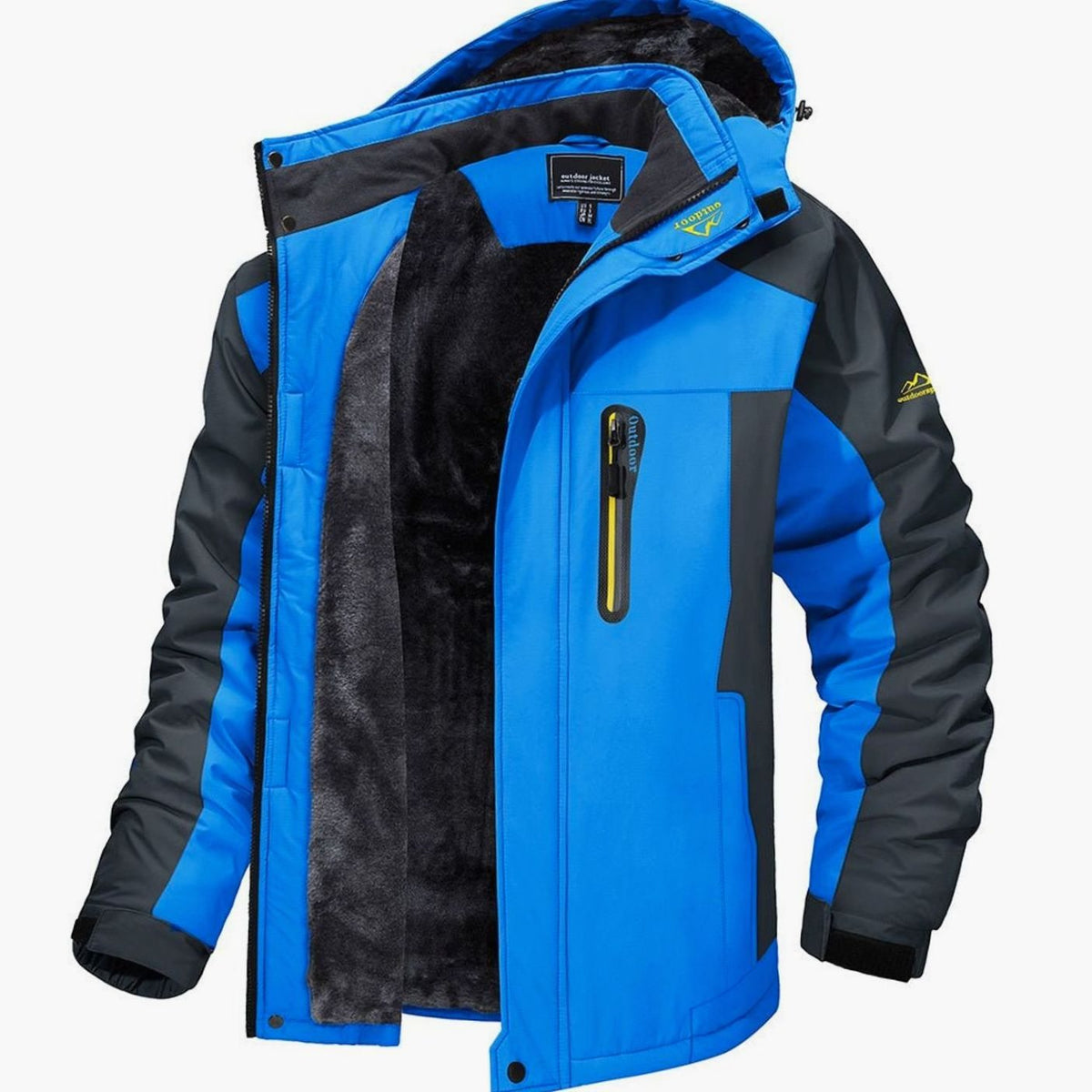 Men's Fleece-Lined Hooded Winter Jackets