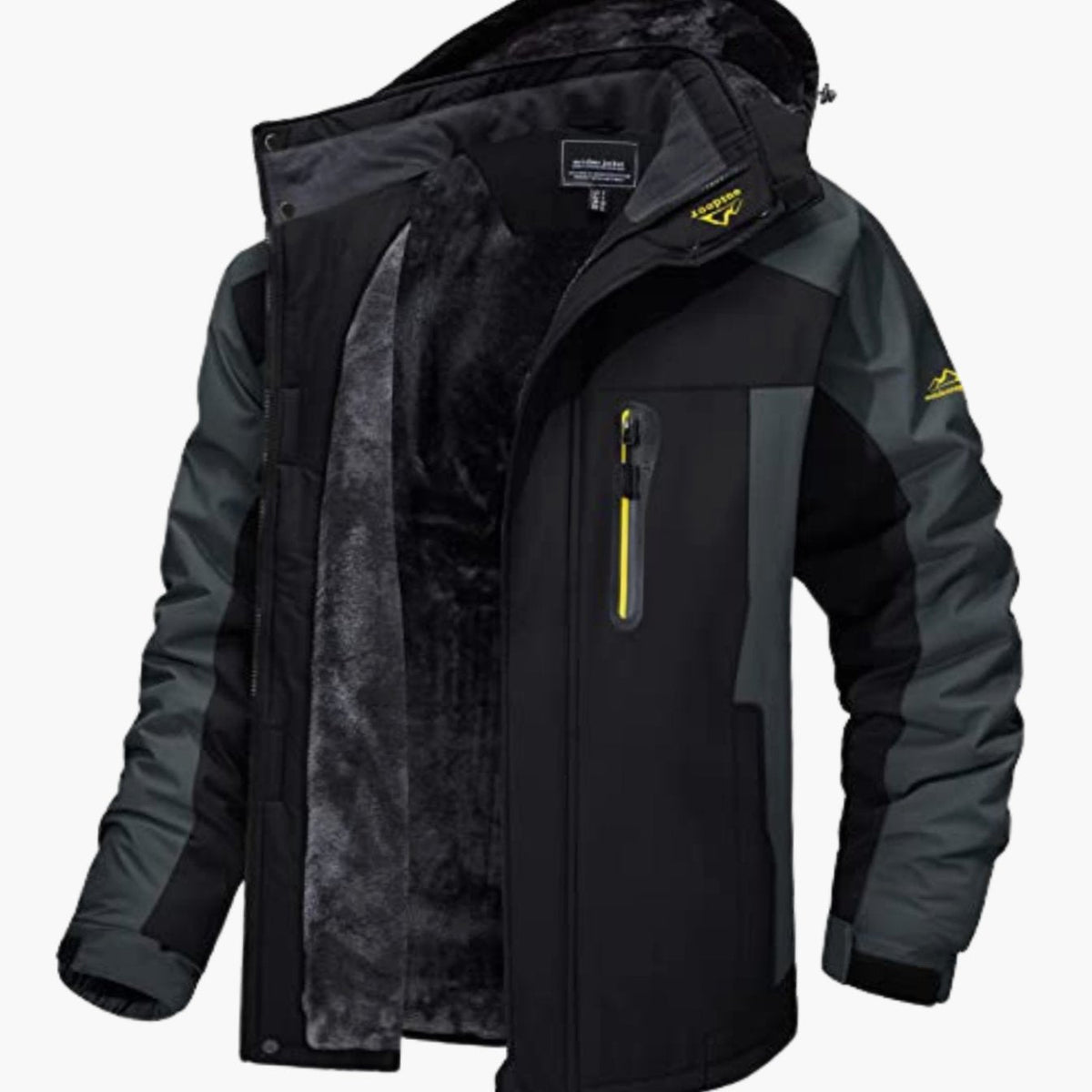 Men's Fleece-Lined Insulated Hooded Winter Jackets