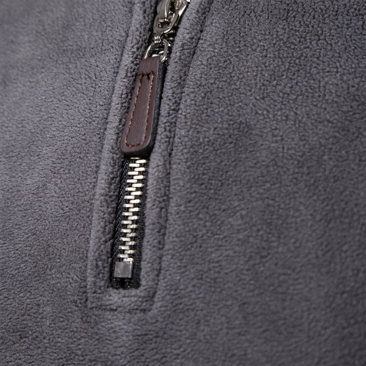 Owen | Men's Fleece Quarter-Zip Stand-Collar Pullover Sweater, Khaki