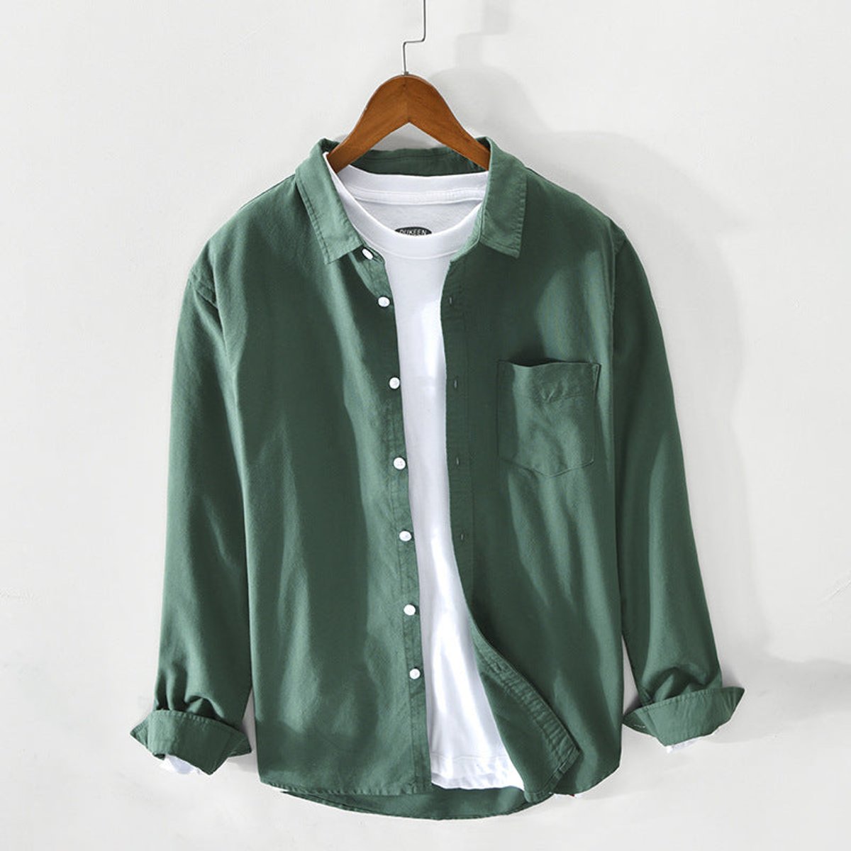 Men's Regular-Fit Cotton Oxford Button-Down Shirt