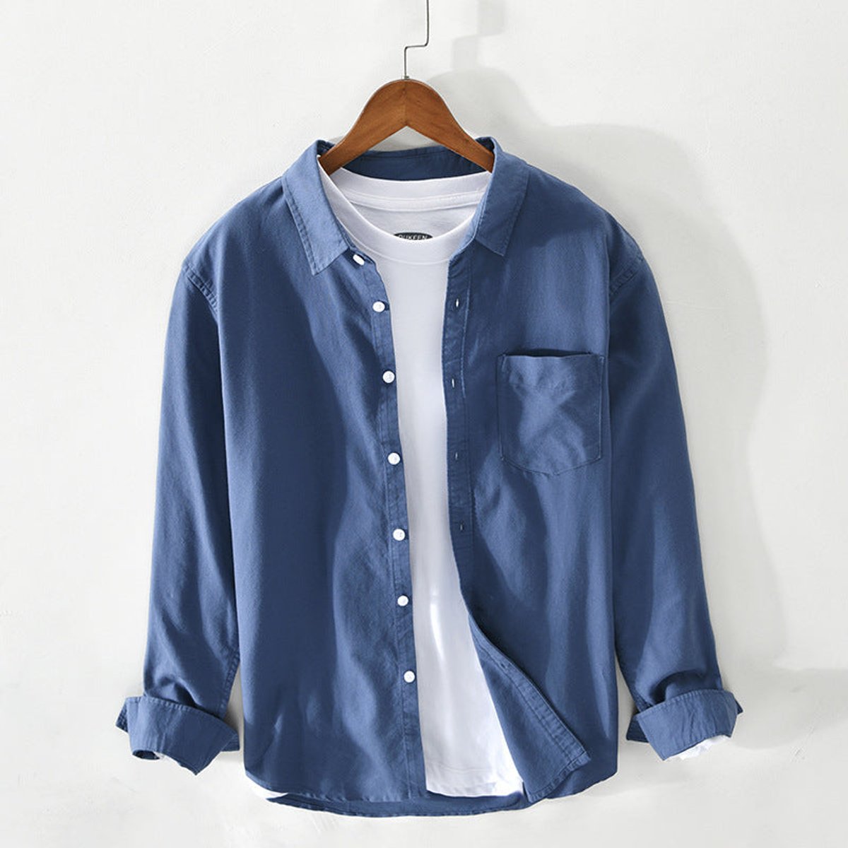 Men's Regular-Fit Cotton Oxford Button-Down Shirt