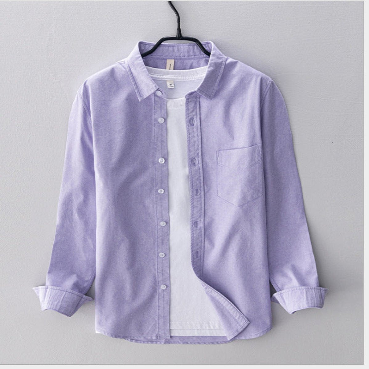 Men's Regular-Fit Cotton Oxford Button-Down Shirt
