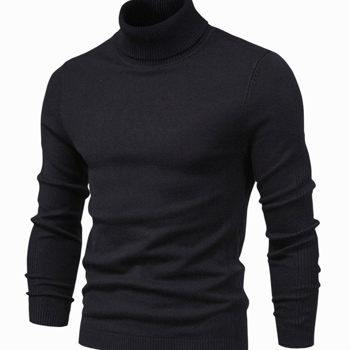 Men's Slim-Fit Turtleneck Casual Knit Sweater