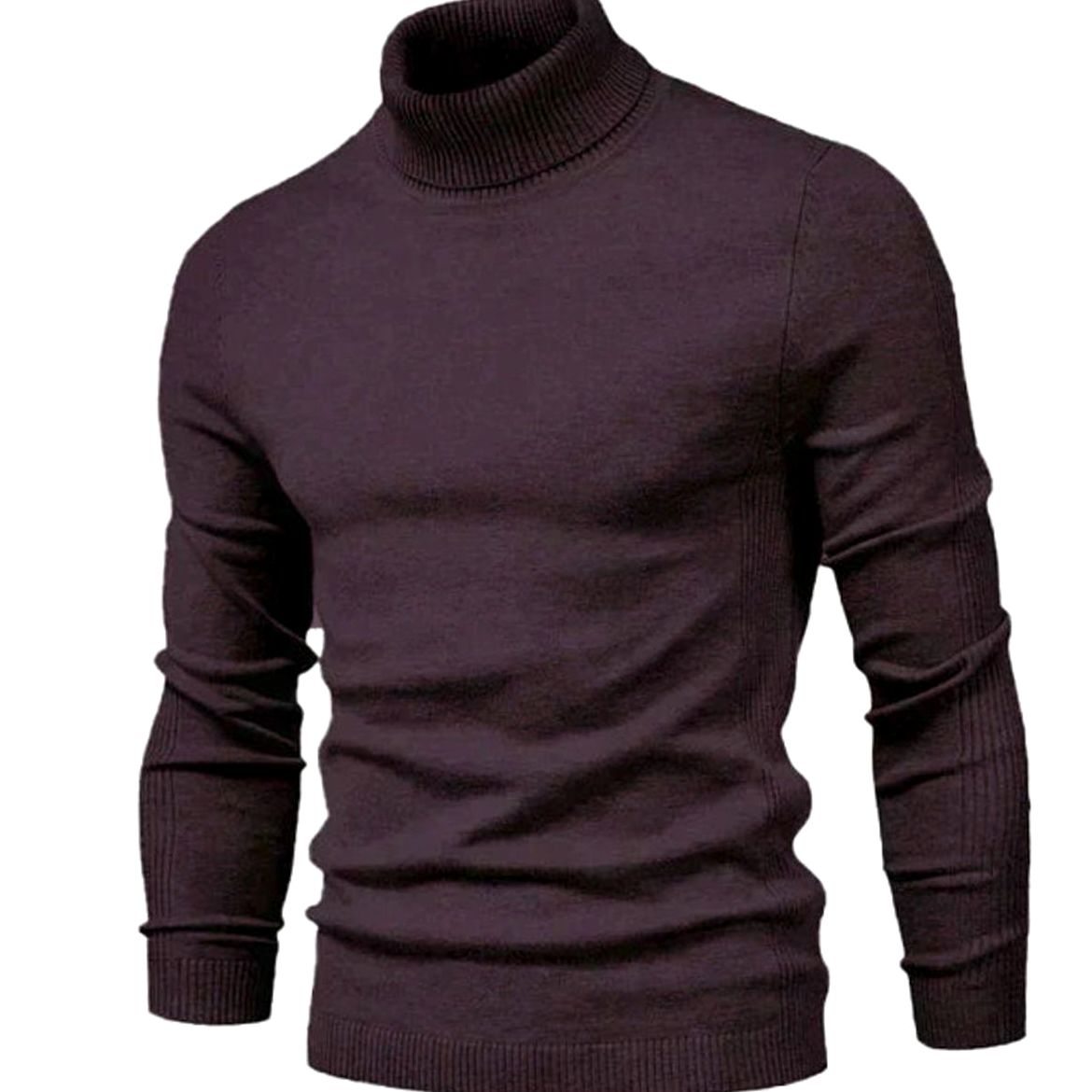 Men's Slim-Fit Turtleneck Casual Knit Sweater
