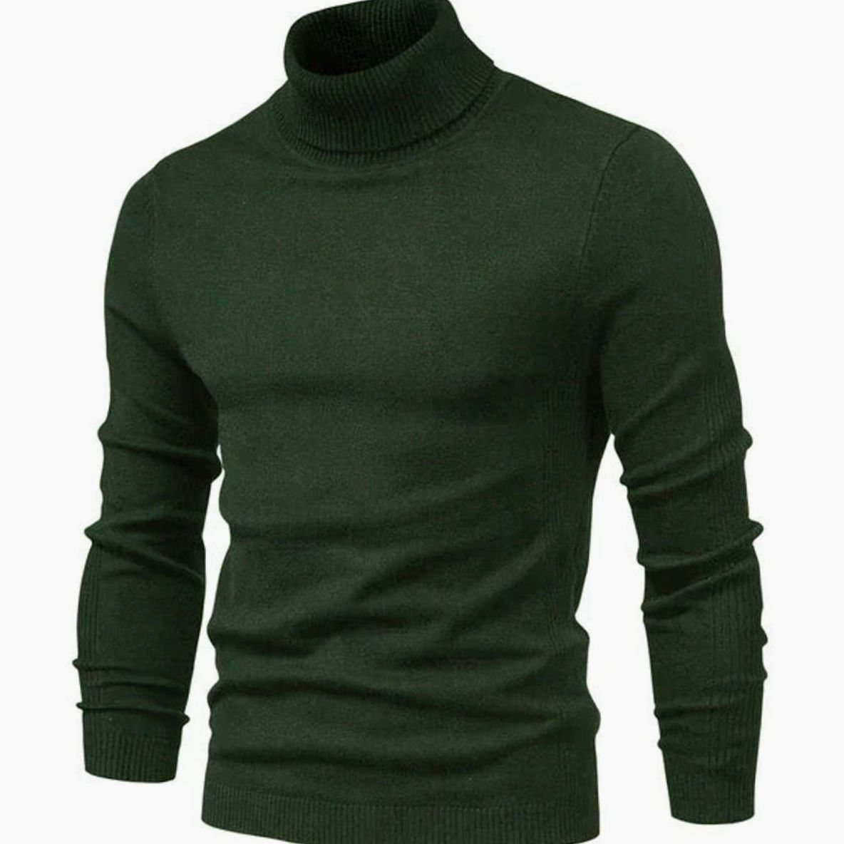 Men's Slim-Fit Turtleneck Casual Knit Sweater
