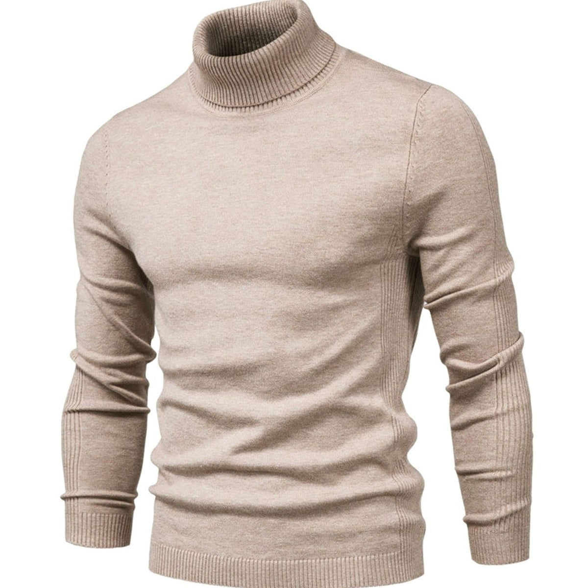 Men's Slim-Fit Turtleneck Casual Knit Sweater