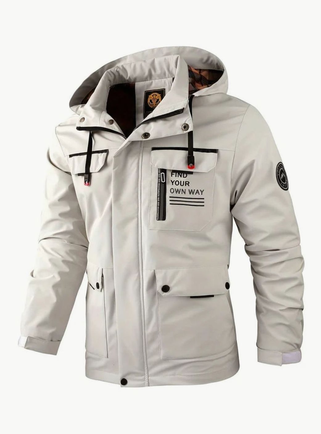 Men's Waterproof Hooded Insulated Outdoor Winter Jacket