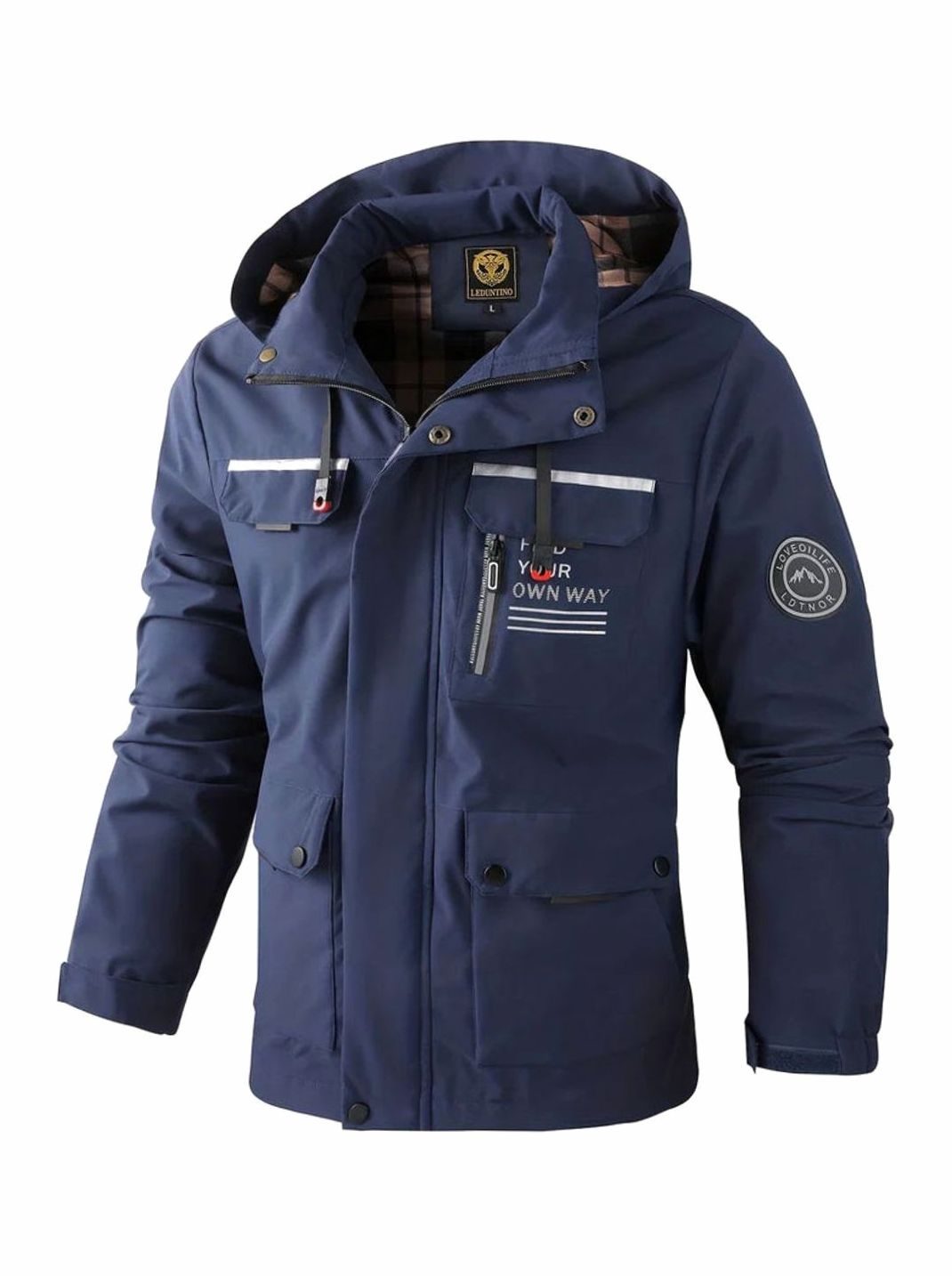 Men's Waterproof Hooded Insulated Outdoor Winter Jacket