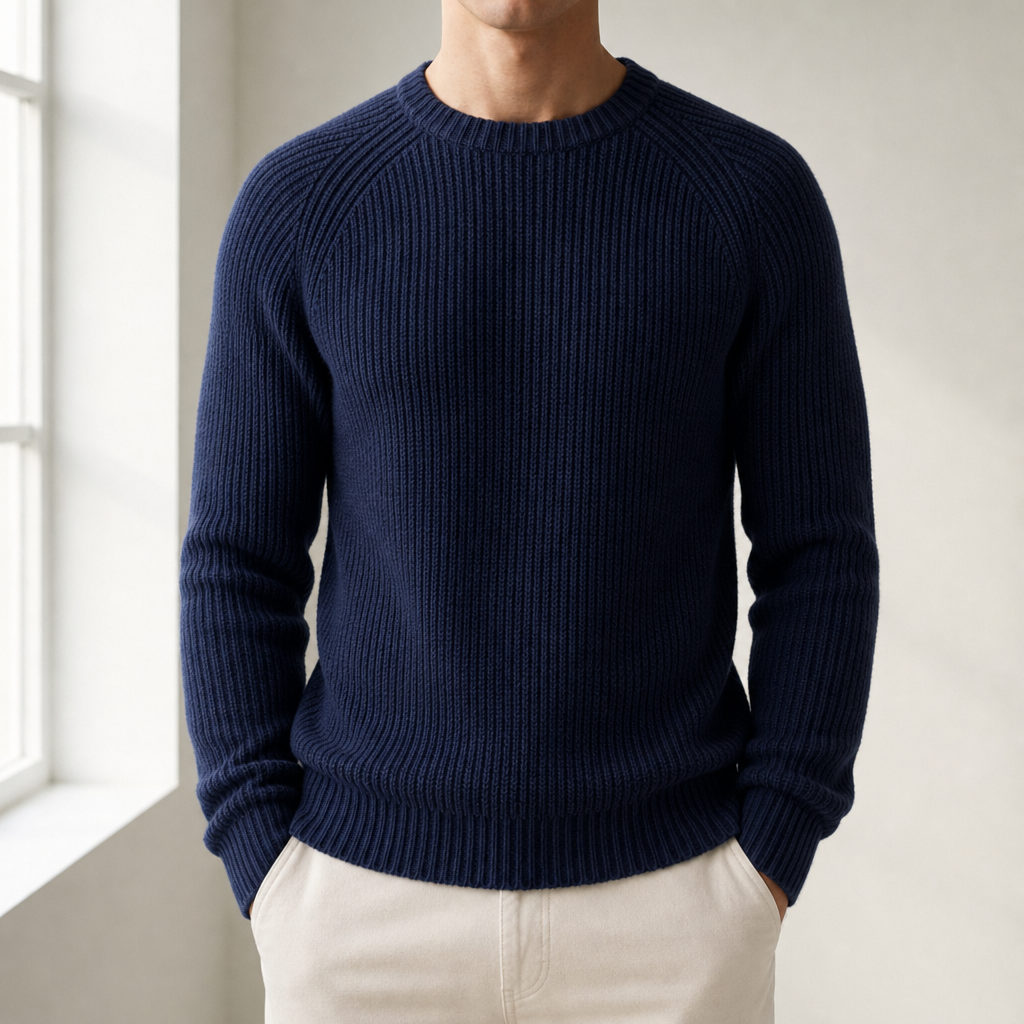 Methoni Fisherman Rib Knit Sweater