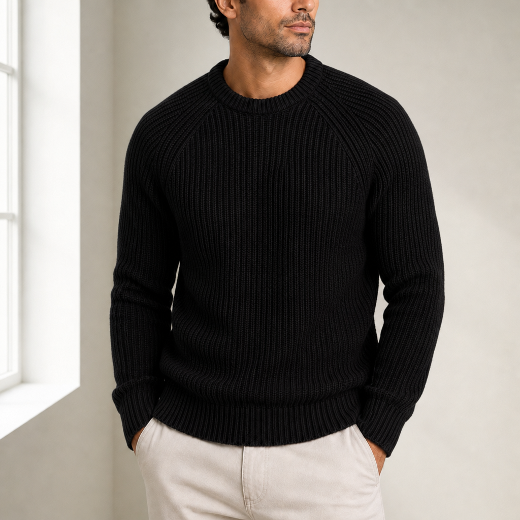Methoni Fisherman Rib Knit Sweater