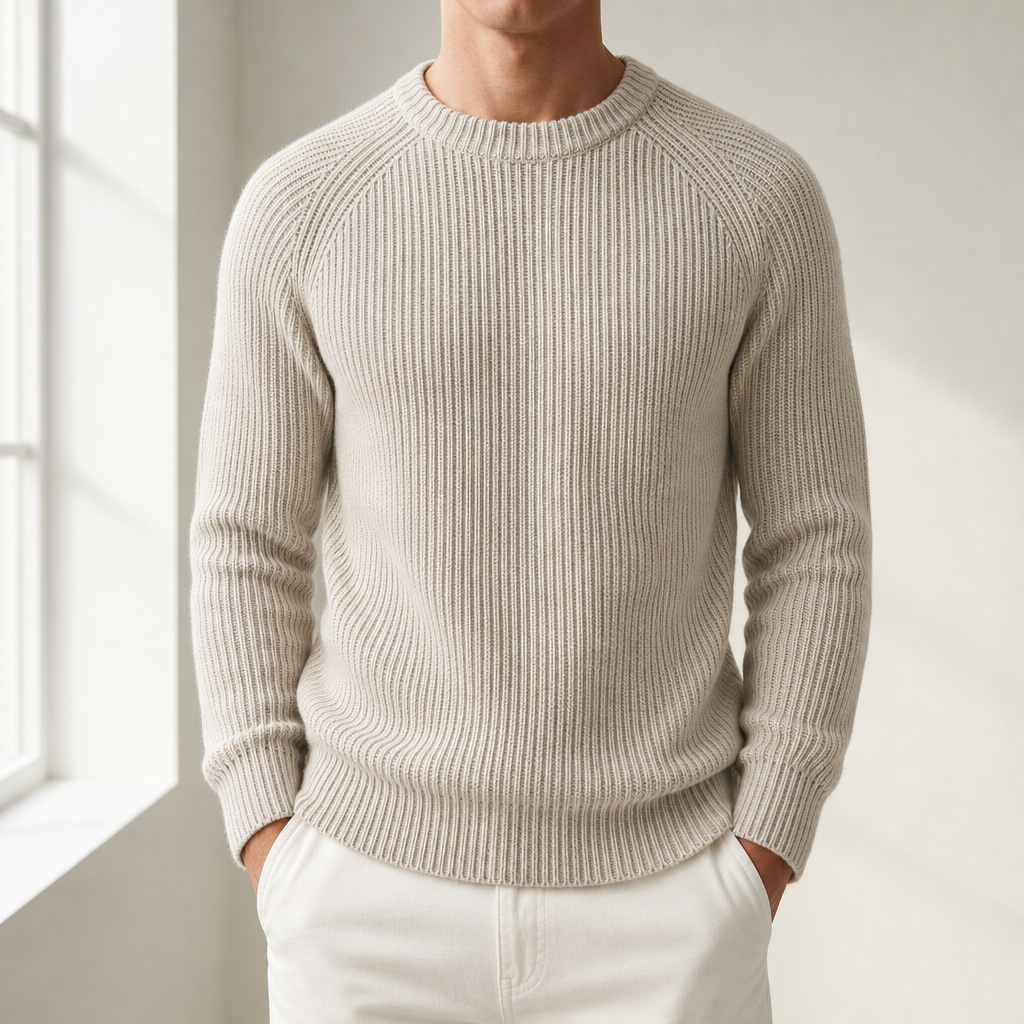 Methoni Fisherman Rib Knit Sweater
