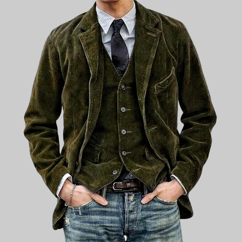 Michael - Men's Corduroy Patch Pocket Blazer