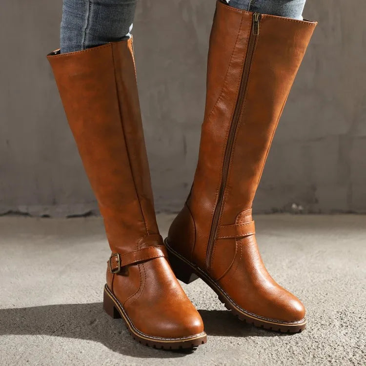 Mikayla | Women's Orthopedic Buckle Riding Boots