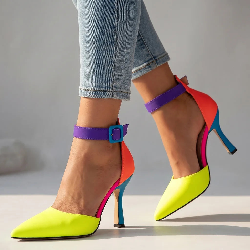 Mila | Women's Colorblock Stiletto Heels