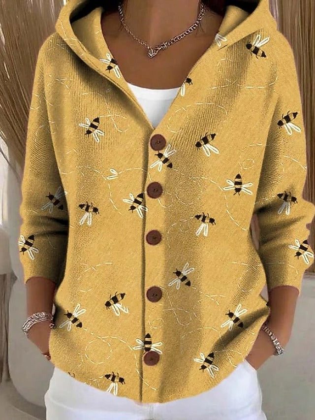 Morgance | Hooded Button Cardigan with Pockets for Women