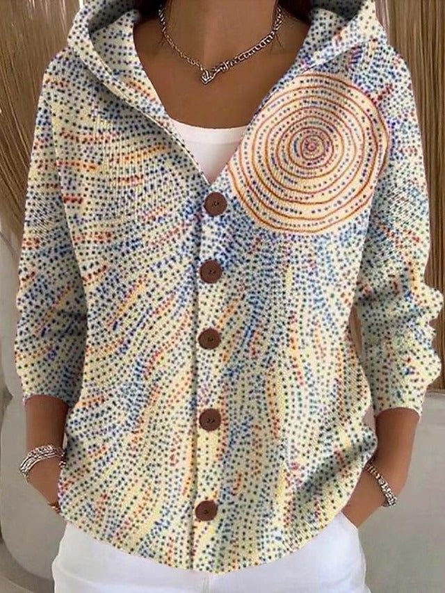 Morgance | Hooded Button Cardigan with Pockets for Women