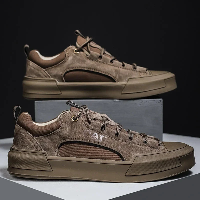UrbanEdge | Men's Urban Style Leather-Like Sneakers