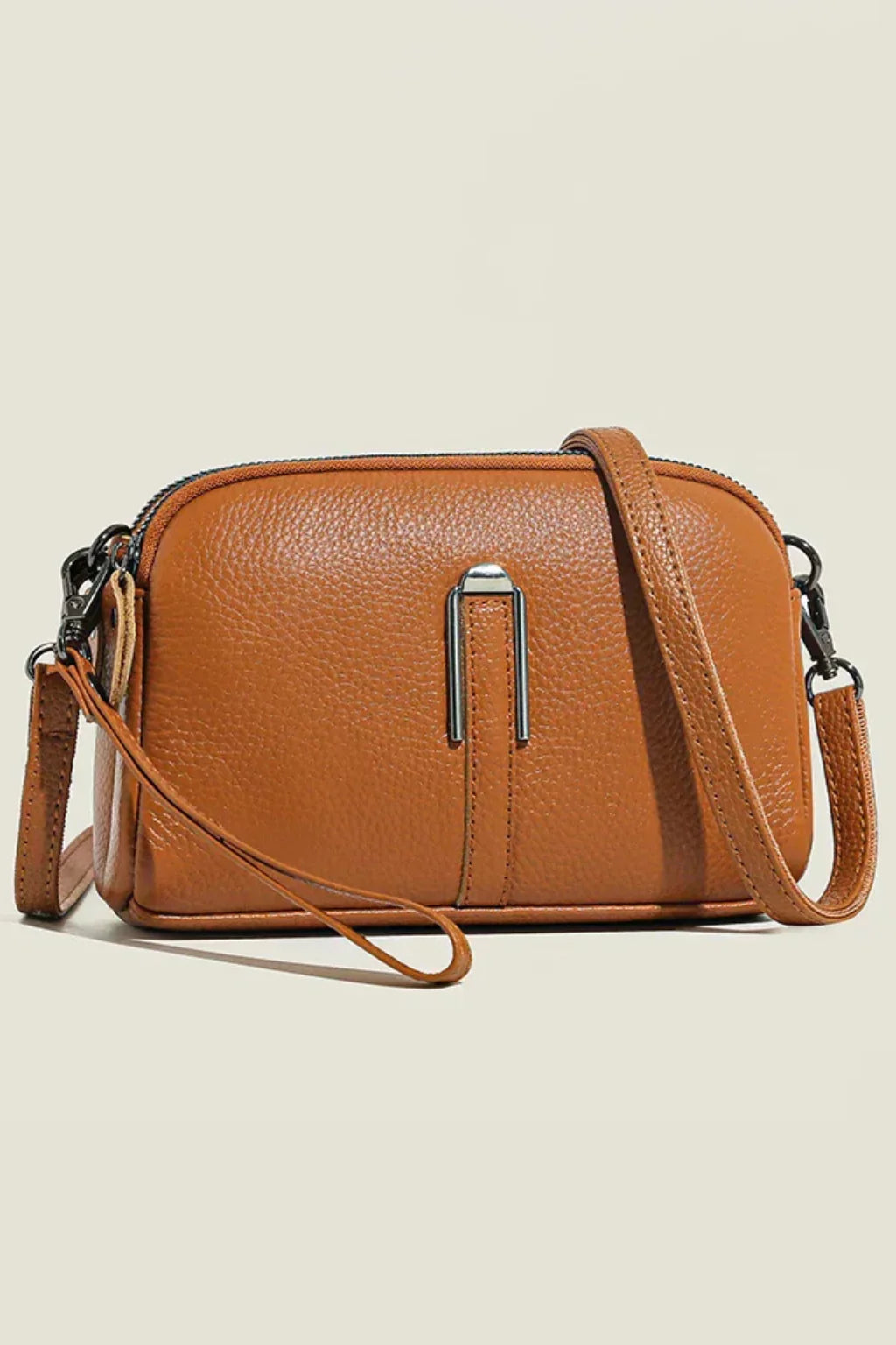 Naomi | Women's Double Crossbody Shoulder Bag with Dual Zip Compartments