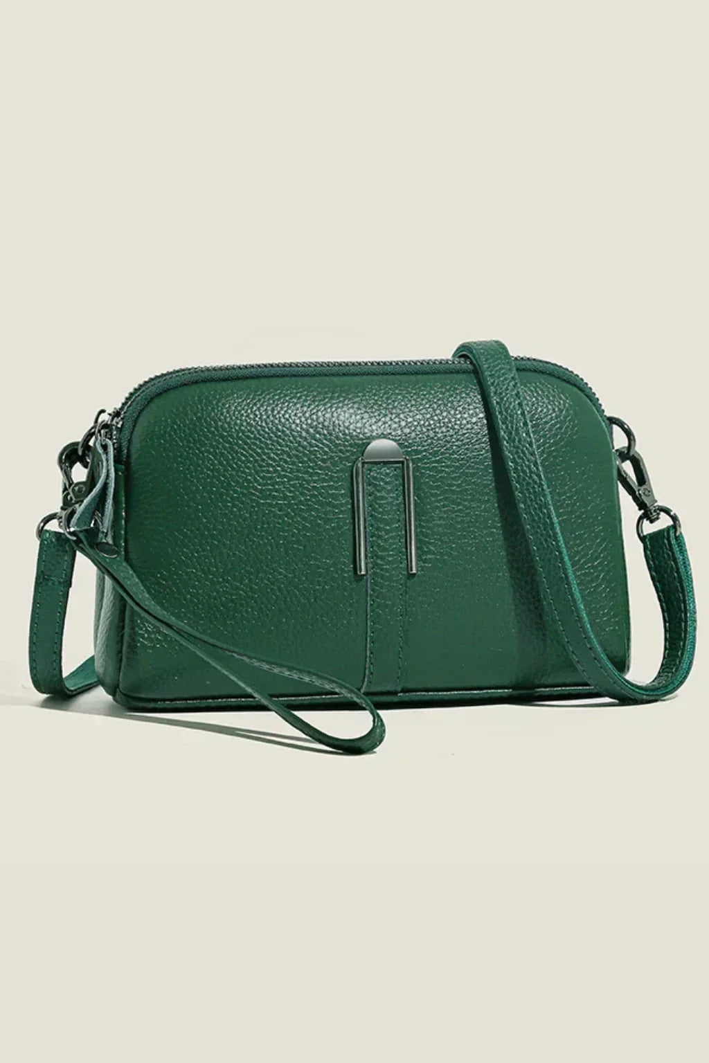 Naomi | Women's Double Crossbody Shoulder Bag with Dual Zip Compartments
