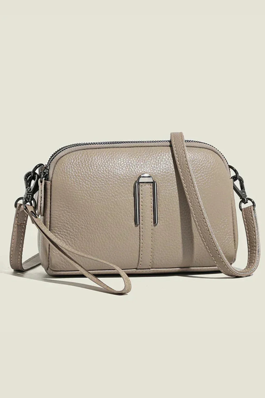 Naomi | Women's Double Crossbody Shoulder Bag with Dual Zip Compartments