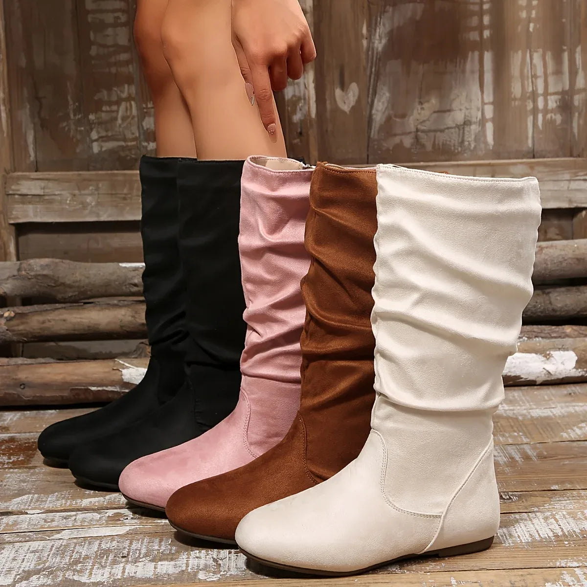 Nicola | Women's Slouched Mid-Calf Boots