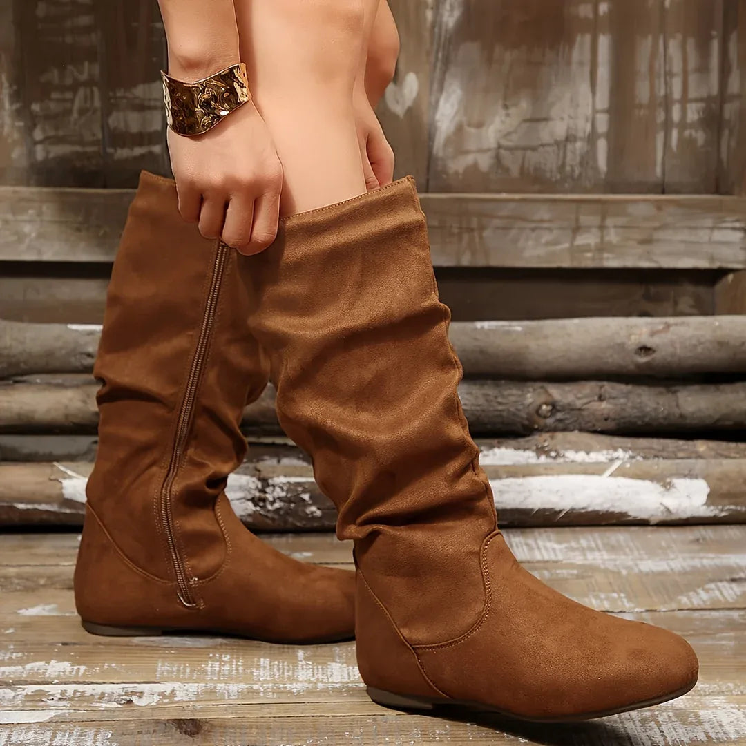 Nicola | Women's Slouched Mid-Calf Boots